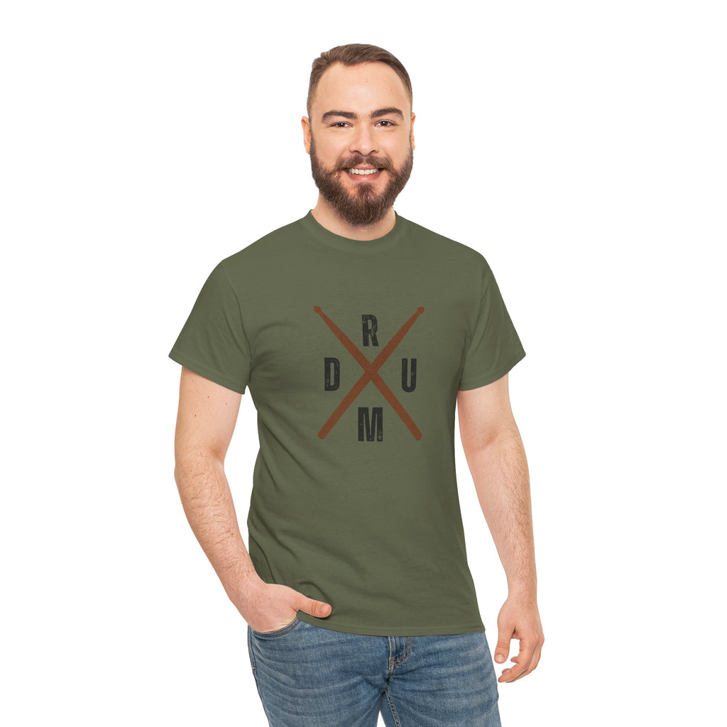 Drumsticks Crossed T-Shirt - Drummer Graphic Tee Drum Musician Shirt