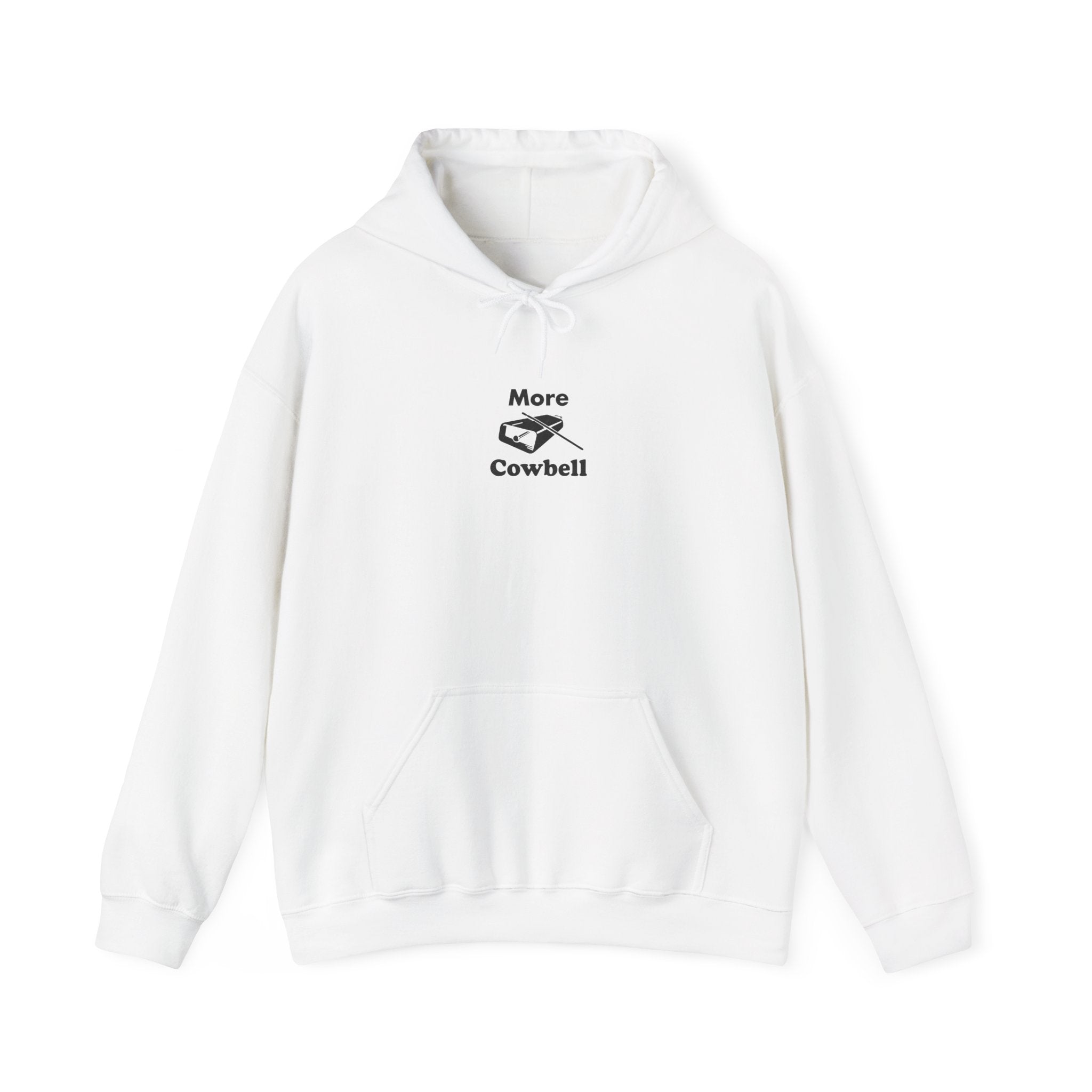 More Cowbell Hoodie - Funny Drummer Sweatshirt Music Pullover
