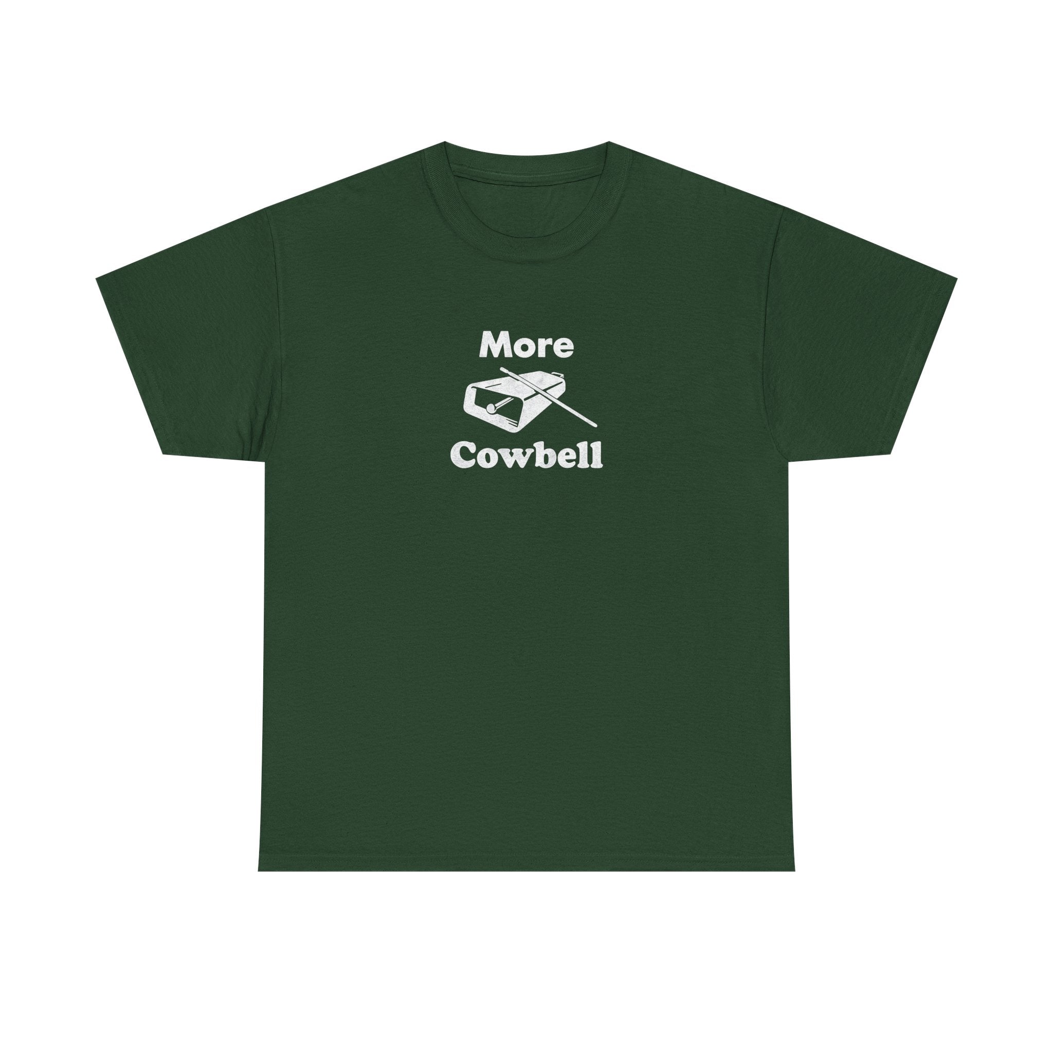 More Cowbell T-Shirt - Funny Drummer Graphic Tee Music Shirt