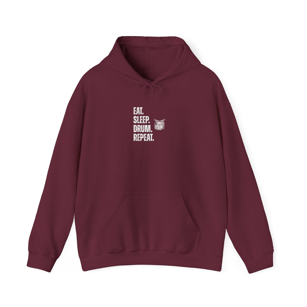 Eat Sleep Drum Repeat Hoodie - Drummer Sweatshirt