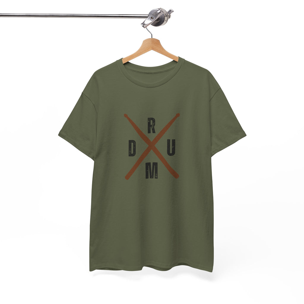 Drumsticks Crossed T-Shirt - Drummer Graphic Tee Drum Musician Shirt