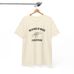 Weapons of Mass Percussion T-Shirt - Drummer Graphic Tee Music Rhythm Shirt