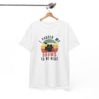 I Paused My Drums to Be Here T-Shirt - Retro Drum Kit Graphic Tee for Drummers