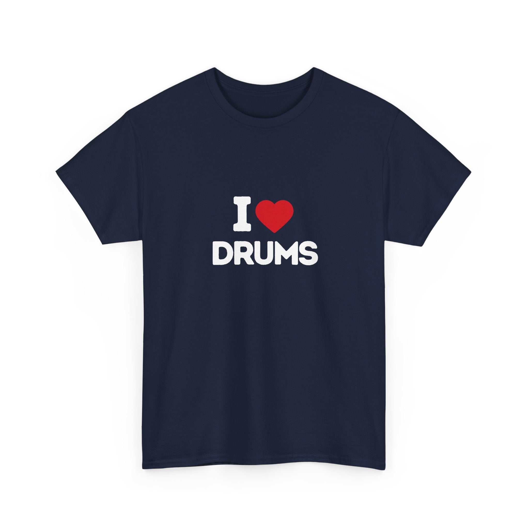 I Heart Drums T-Shirt, Funny Drummer Gift Shirt, Drumming Lover Tee, Gift for Drummer, Percussion Music Shirt, Drum Player Gift Idea