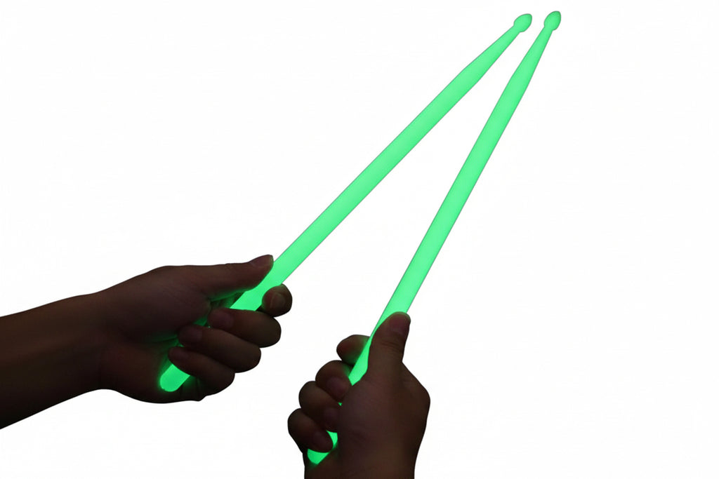 Glow in the Dark Drum Sticks – Fluorescent Luminous Drumsticks for Drummers