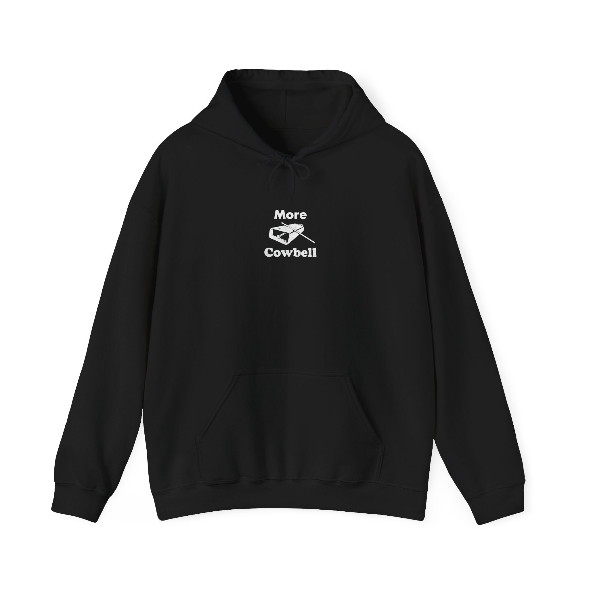More Cowbell Hoodie - Funny Drummer Sweatshirt Music Pullover