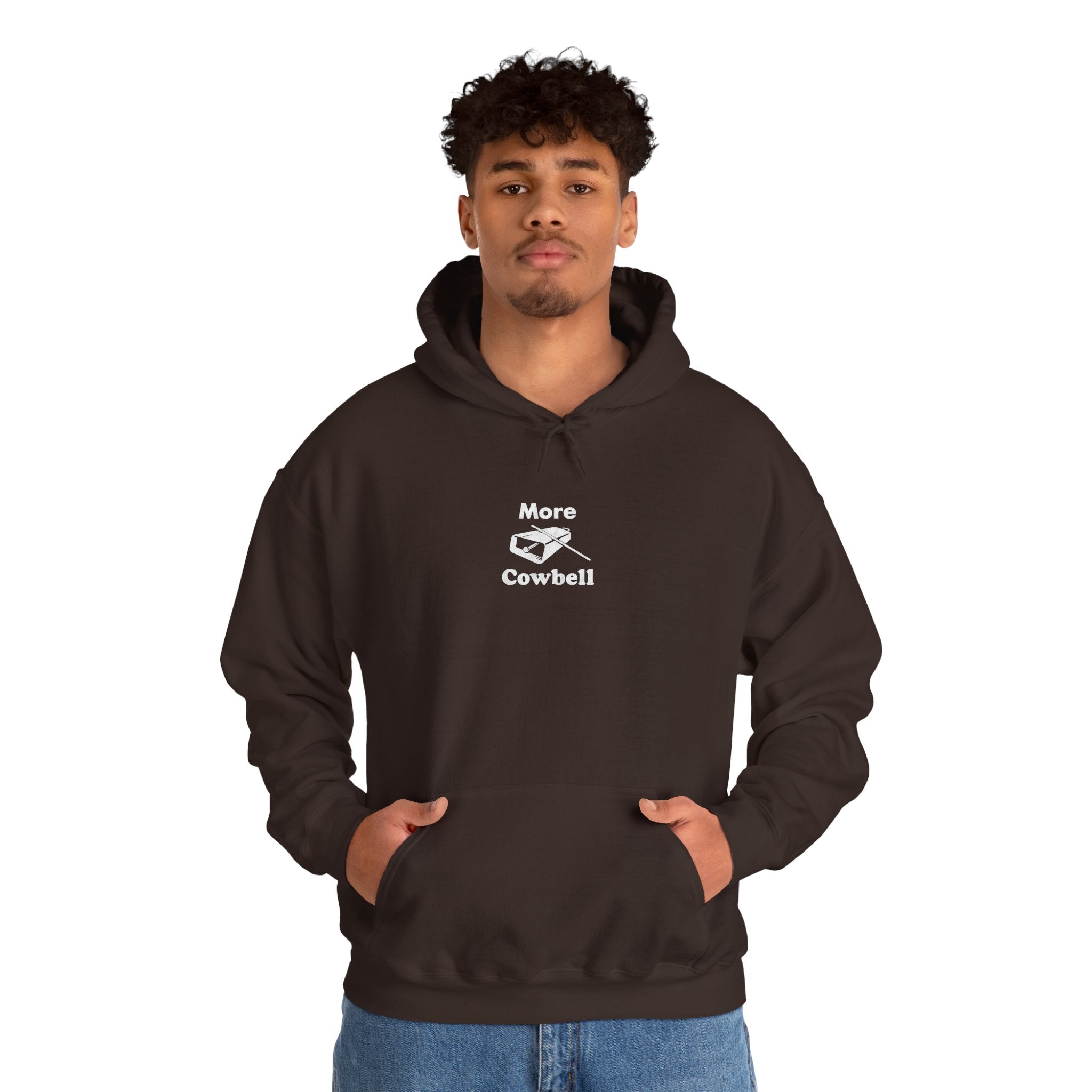 More Cowbell Hoodie - Funny Drummer Sweatshirt Music Pullover