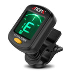 Clip-On Digital Tuner – Guitar, Ukulele, Bass, Violin