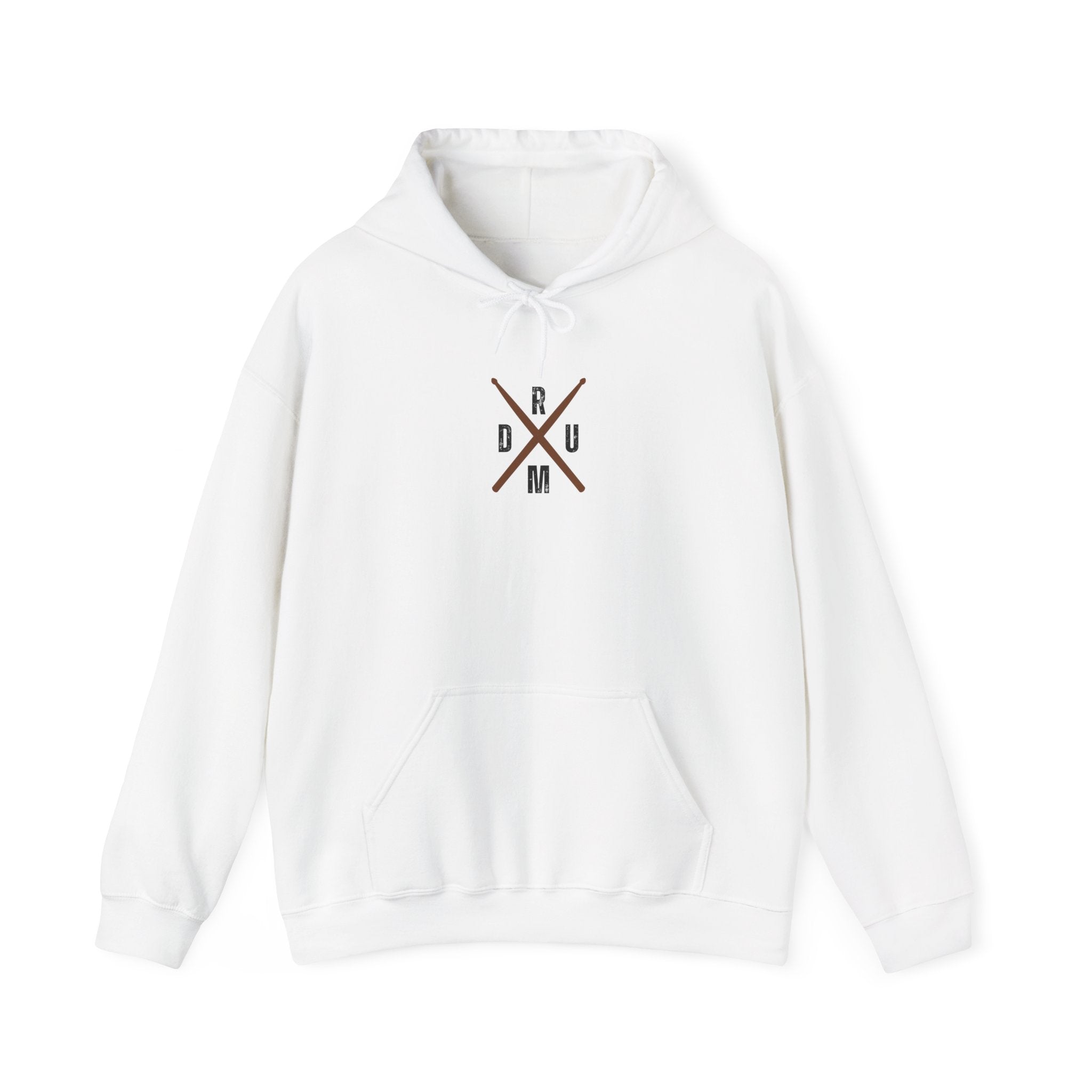 Drumsticks Crossed Hoodie - Drummer Sweatshirt Drum Musician Pullover