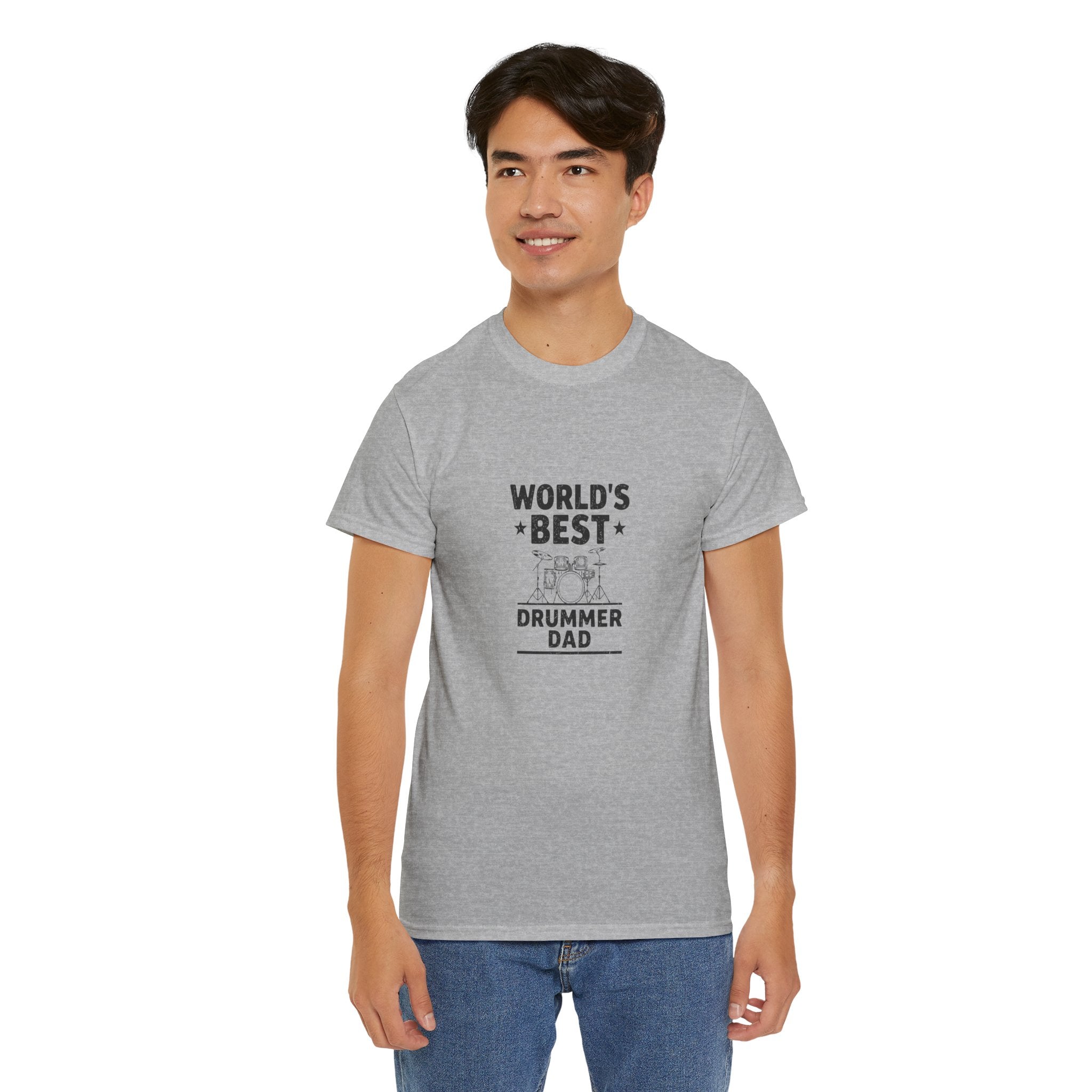 World's Best Drummer Dad T-Shirt - Drumming Gift for Dad