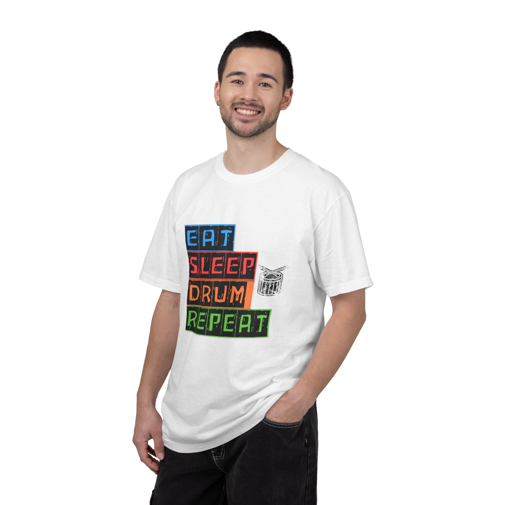 Eat Sleep Drum Repeat T-Shirt - Drummer Graphic Tee