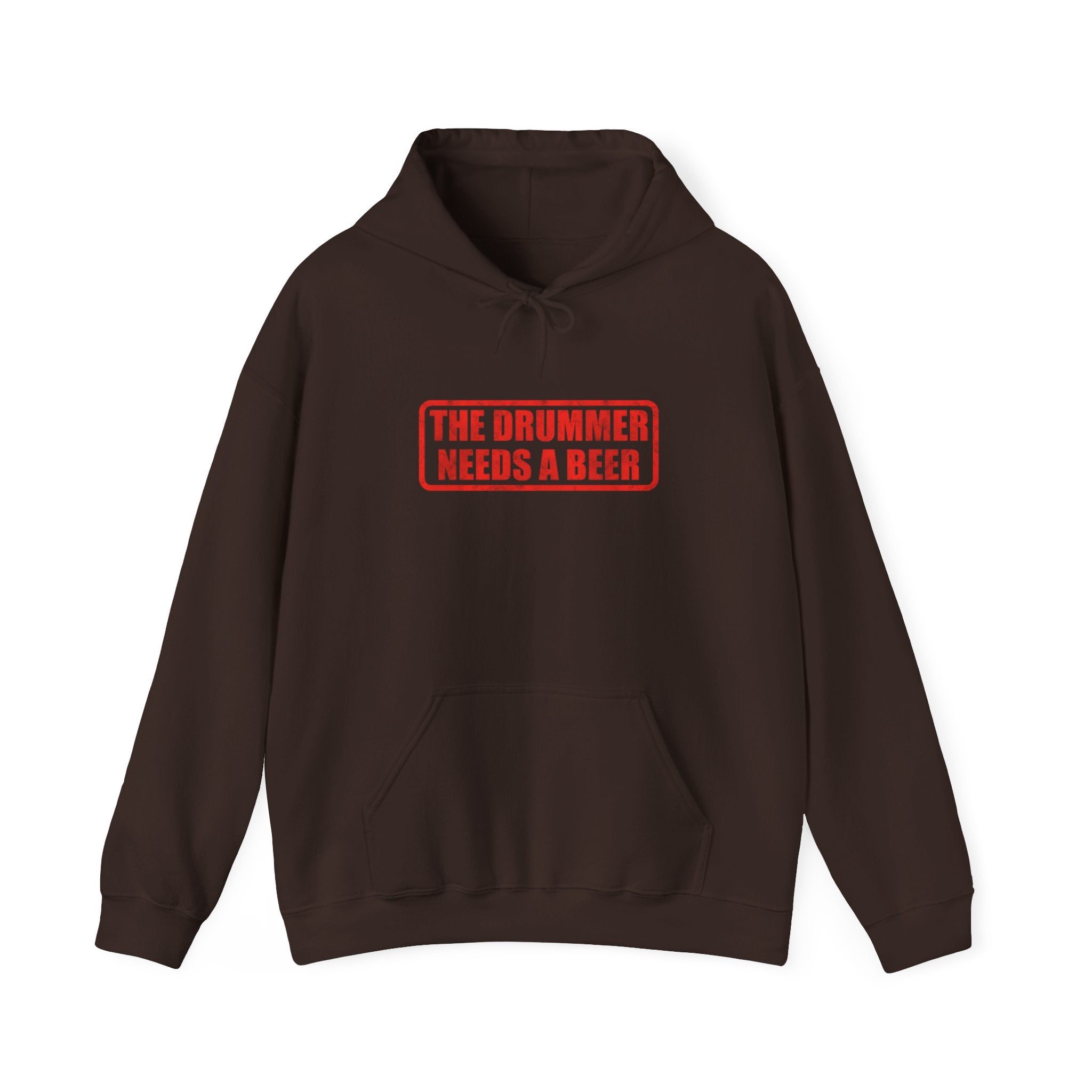 The Drummer Needs A Beer Hoodie - Funny Musician Sweatshirt for Drum Players & Band Gifts