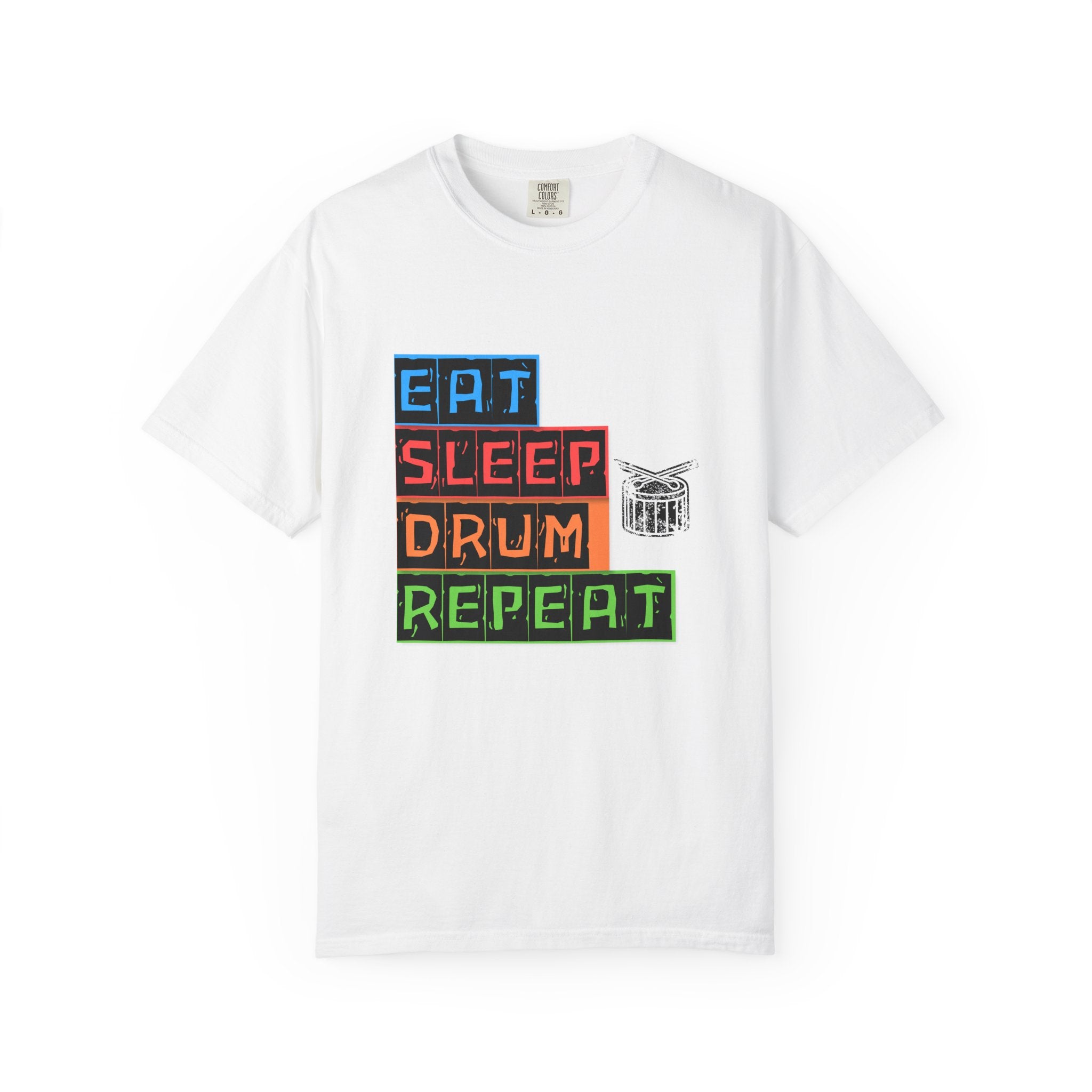 Eat Sleep Drum Repeat T-Shirt - Drummer Graphic Tee