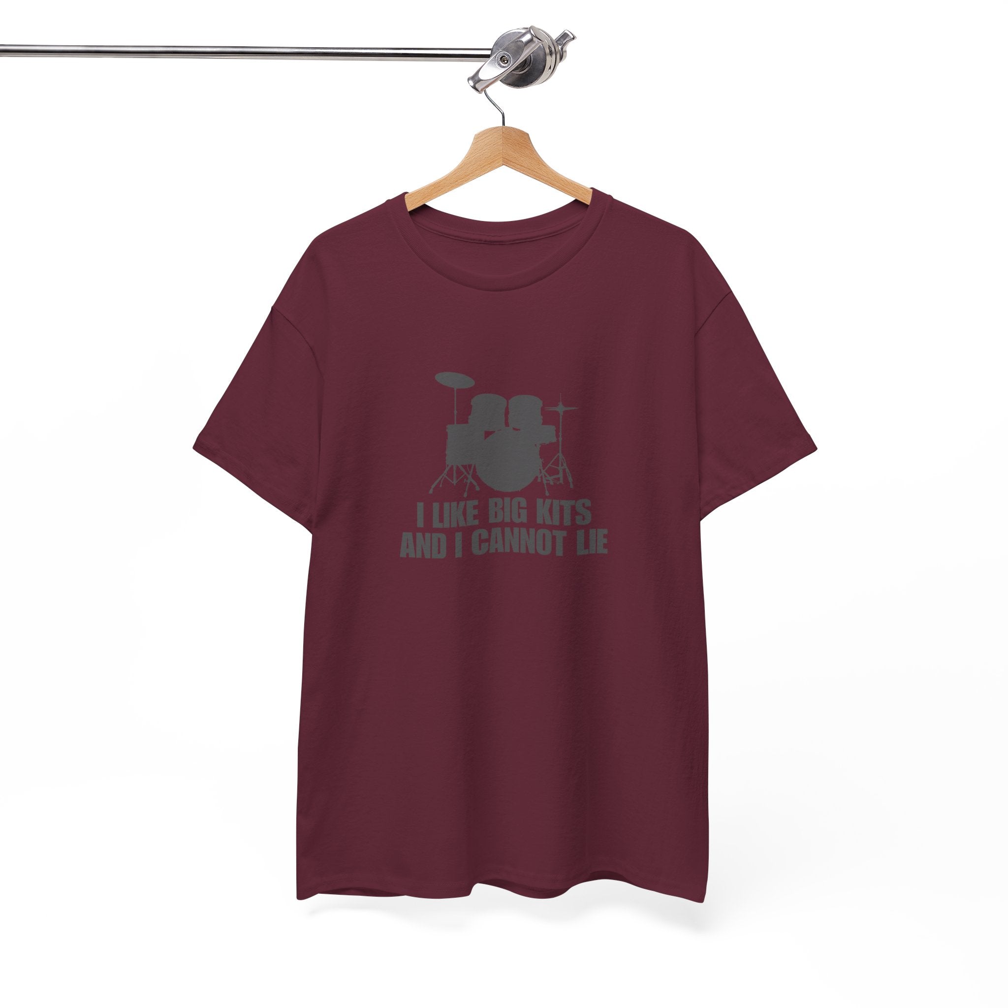 I Like Big Kits and I Cannot Lie T-Shirt - Funny Drummer Graphic Tee Music Shirt