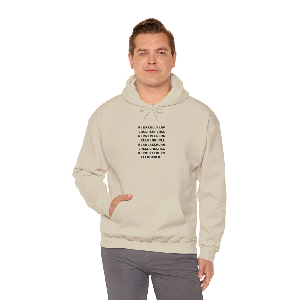 Paradiddle Rudiment Hoodie - Minimal Drummer Sweatshirt Drum Pattern Pullover