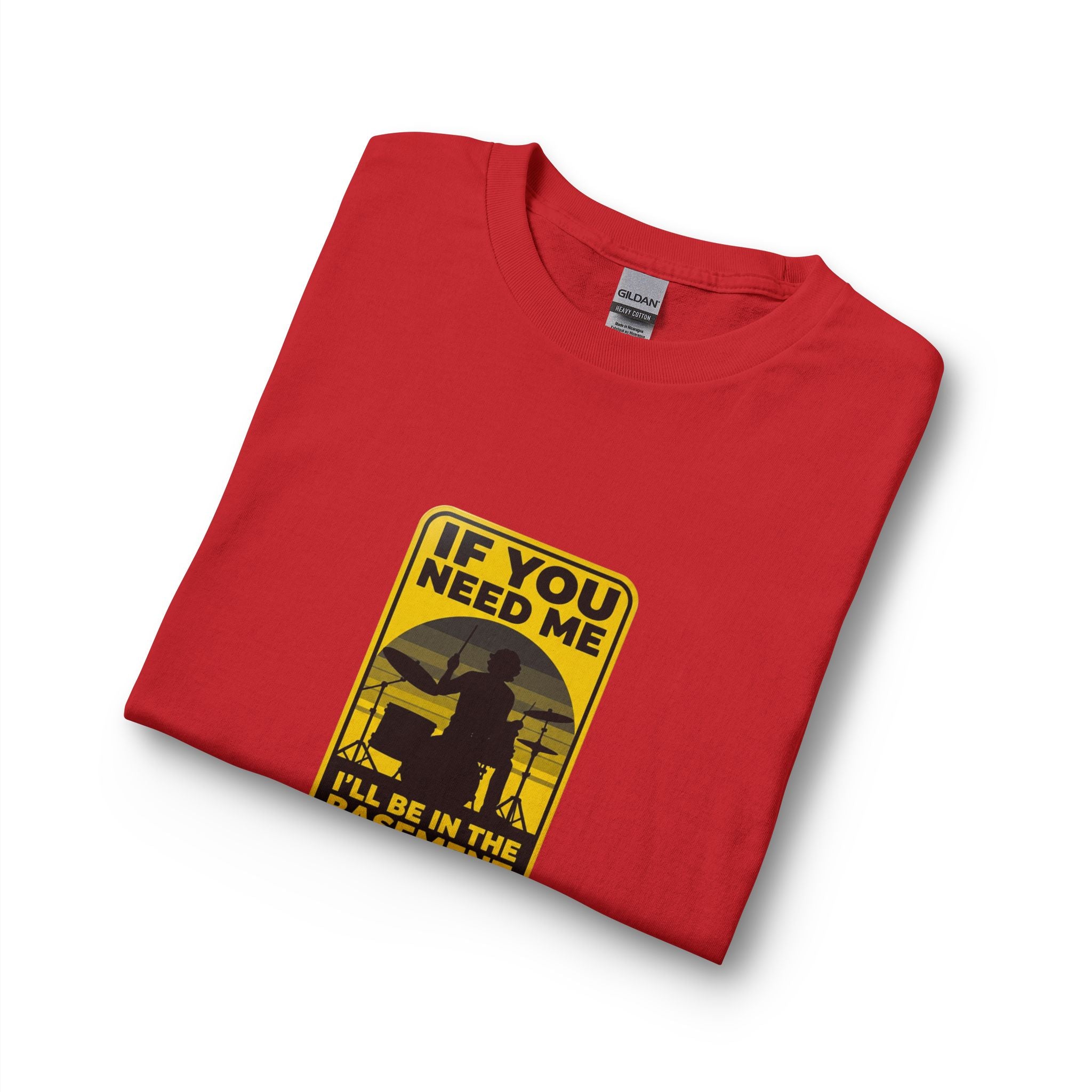 I'll Be In The Basement Drummer Long Sleeve Shirt - Drum Player Long Sleeve Tee, Drumming Gift