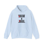Drum and Bass Hoodie - Funny Drummer Sweatshirt Rum & Ass Music Pullover