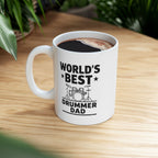 World's Best Drummer Dad Mug - Drumming Gift for Dad