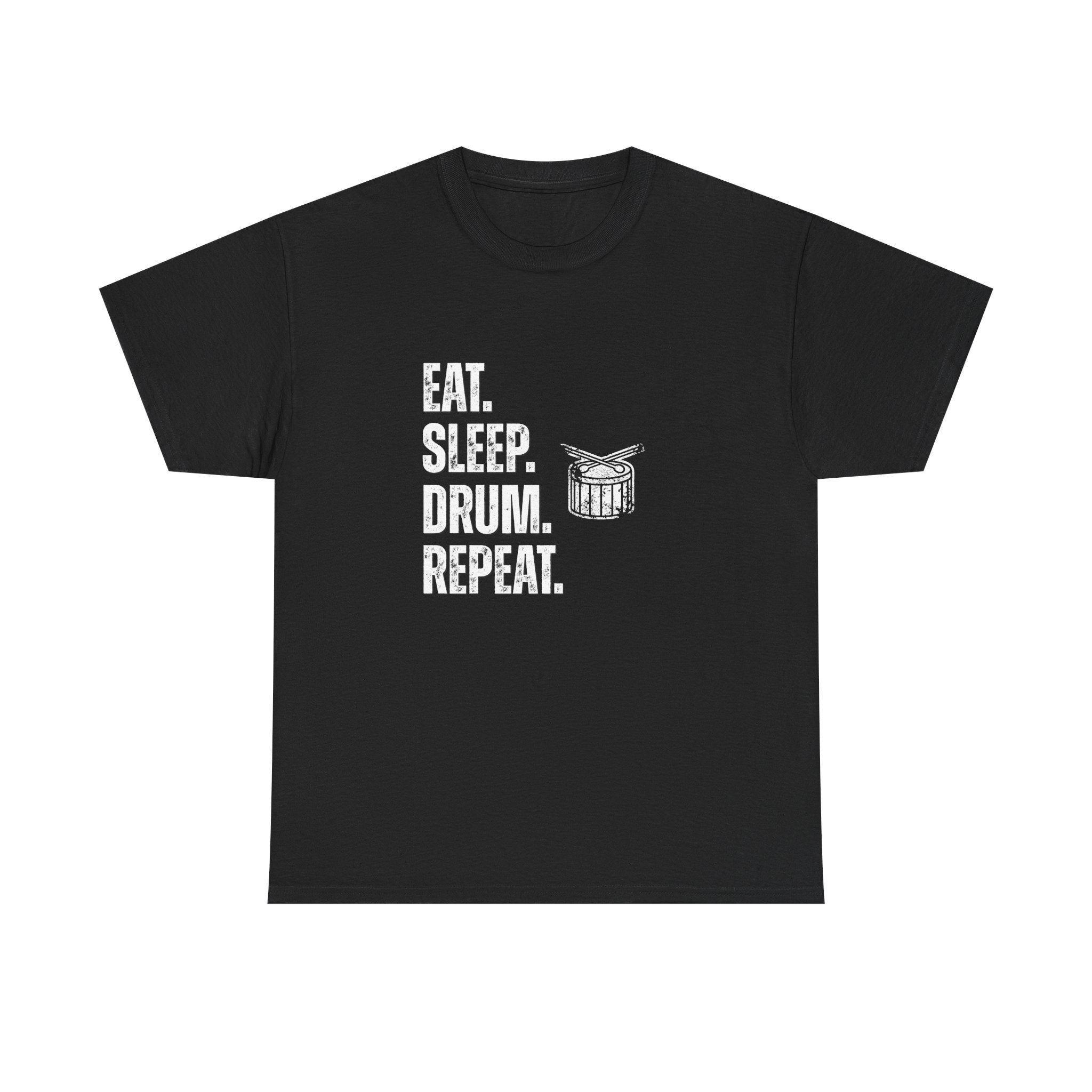 Eat Sleep Drum Repeat T-Shirt - Drummer Graphic Tee