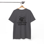 I Destroy Silence T-Shirt - Drummer Graphic Tee Drum Kit Music Shirt