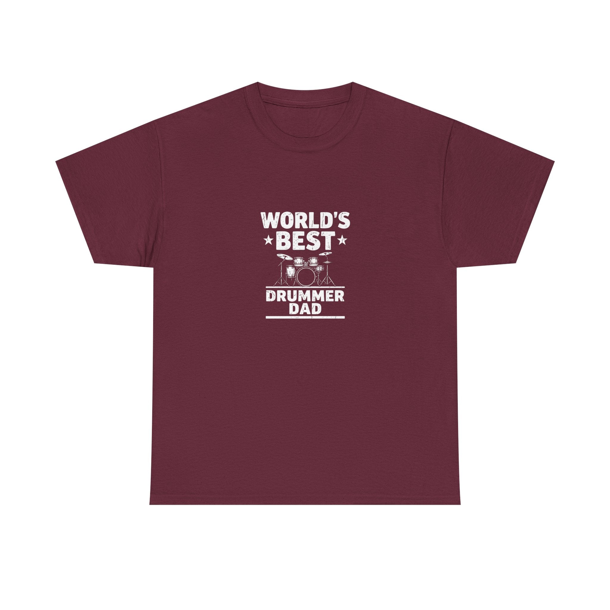 World's Best Drummer Dad T-Shirt - Drumming Gift for Dad