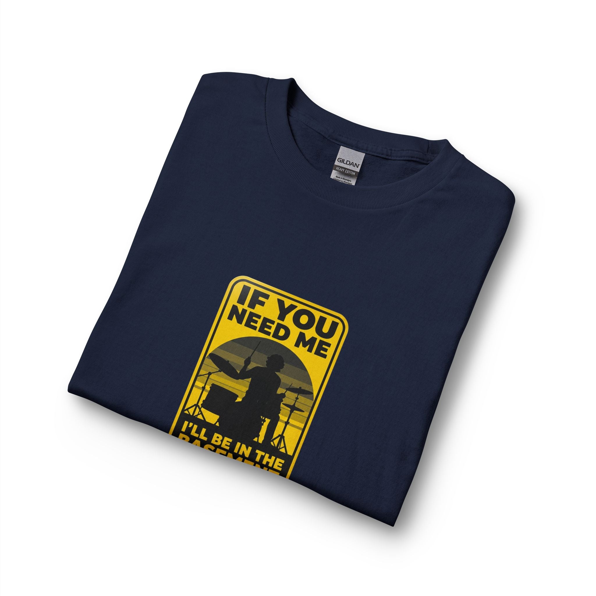 I'll Be In The Basement Drummer Long Sleeve Shirt - Drum Player Long Sleeve Tee, Drumming Gift