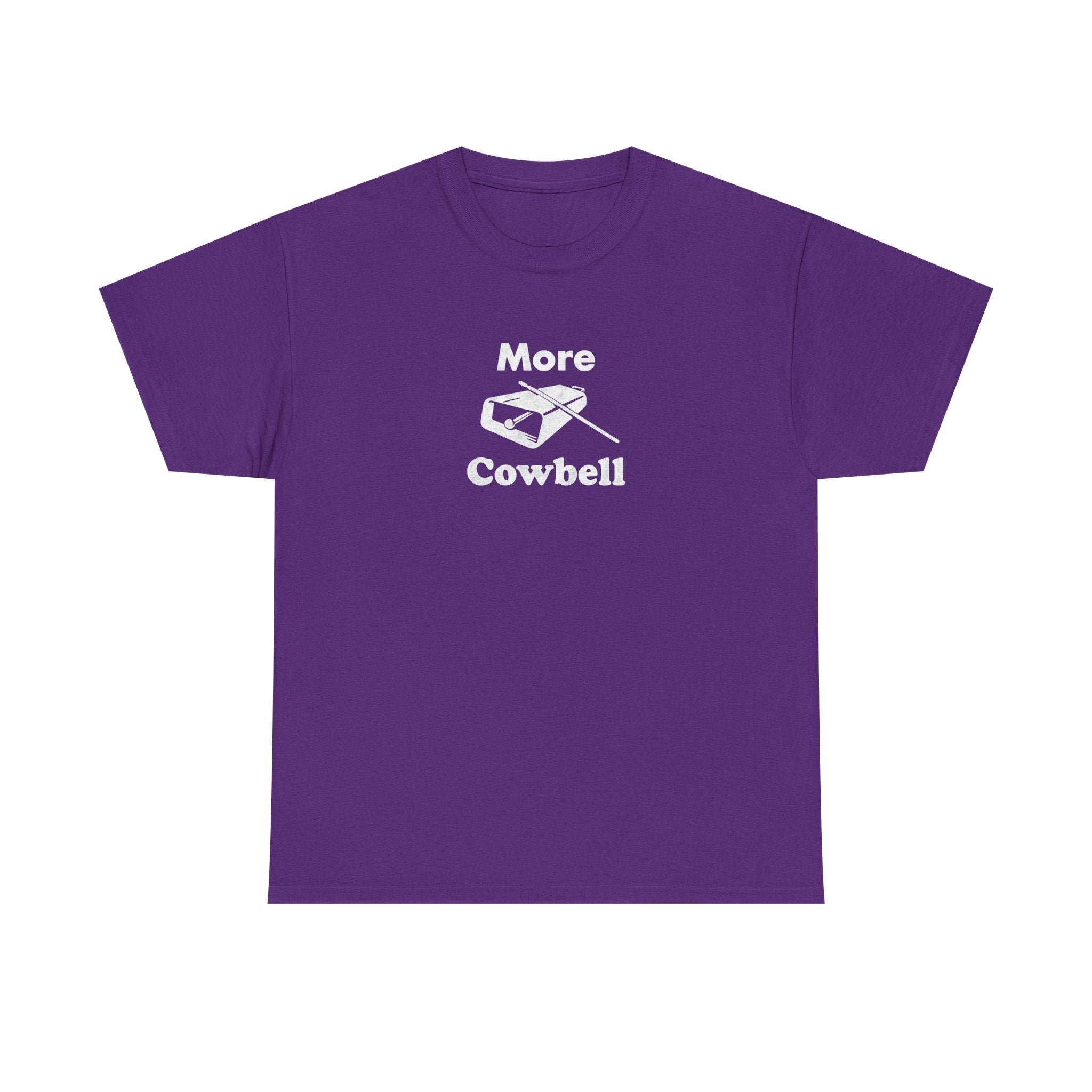 More Cowbell T-Shirt - Funny Drummer Graphic Tee Music Shirt