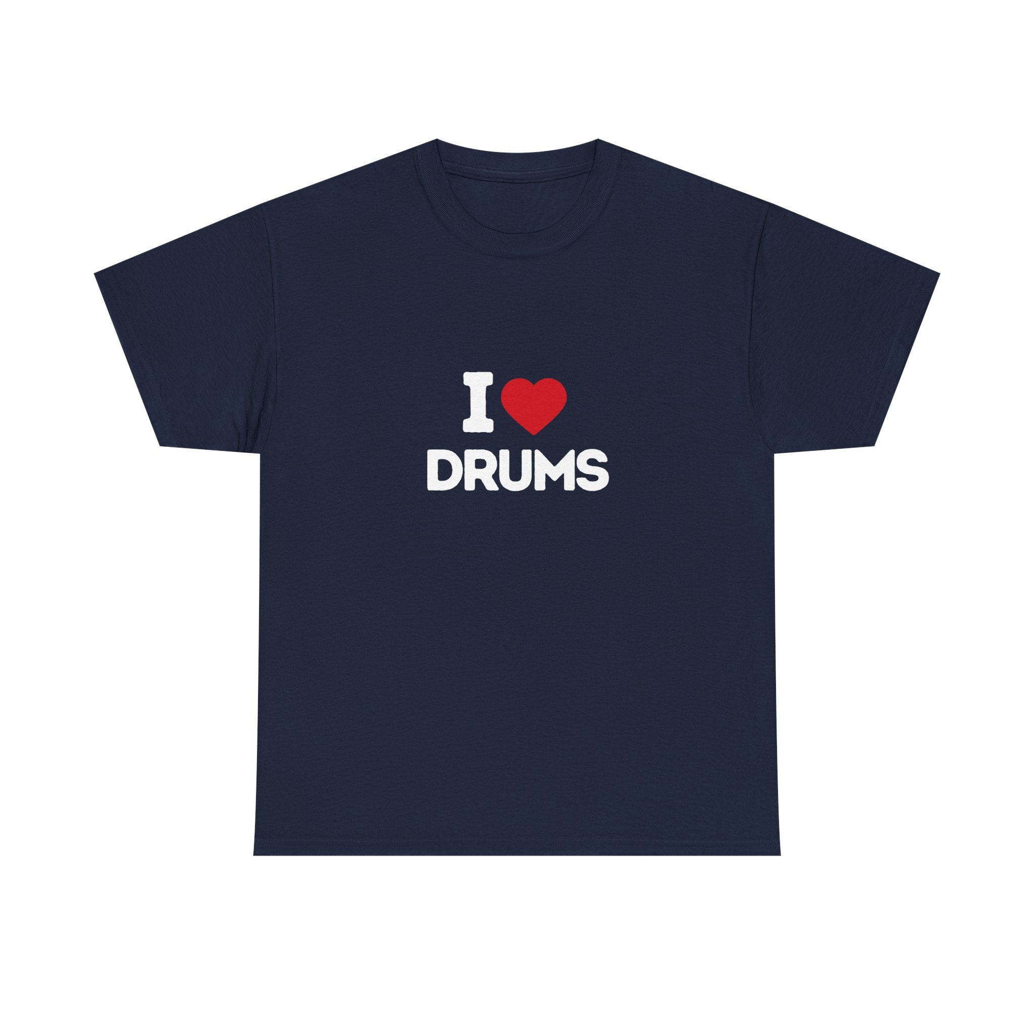 I Heart Drums T-Shirt, Funny Drummer Gift Shirt, Drumming Lover Tee, Gift for Drummer, Percussion Music Shirt, Drum Player Gift Idea