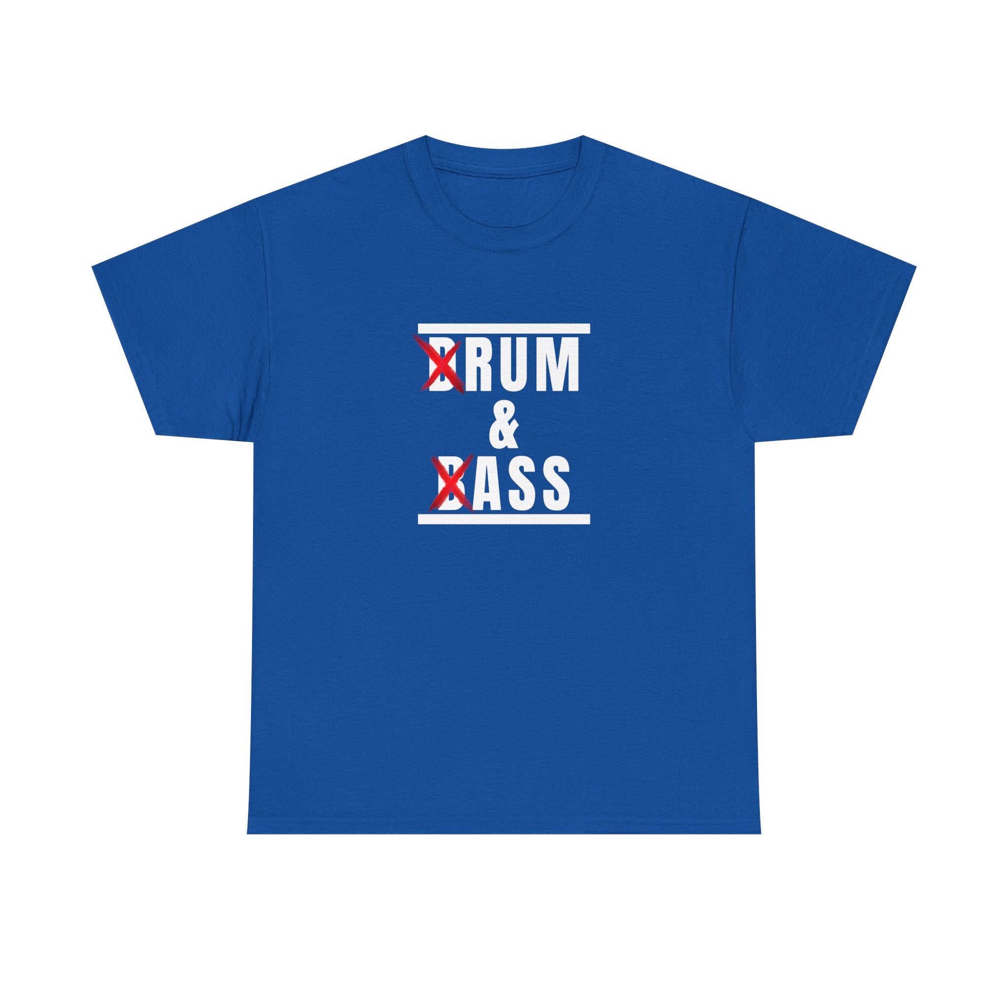 Drum and Bass T-Shirt - Funny Drummer Graphic Tee Rum & Ass Music Shirt