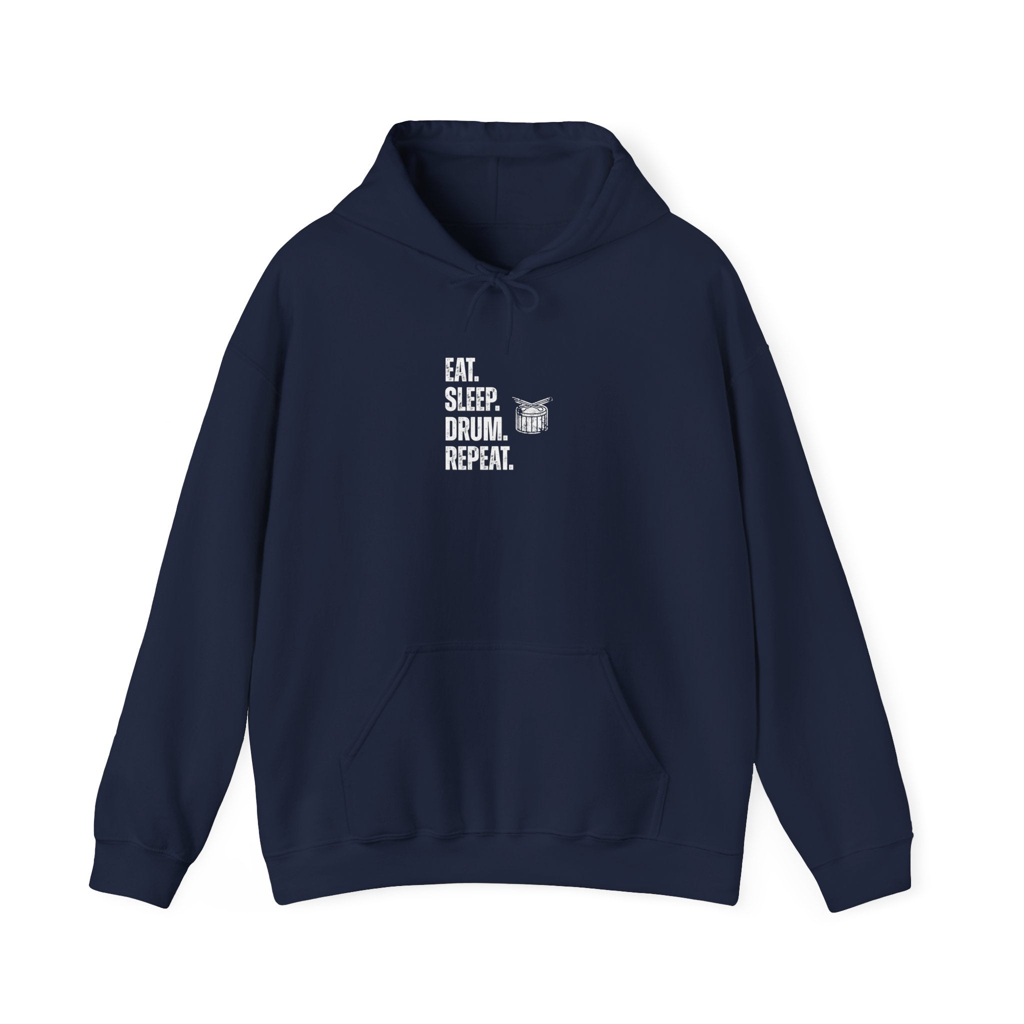 Eat Sleep Drum Repeat Hoodie - Drummer Sweatshirt