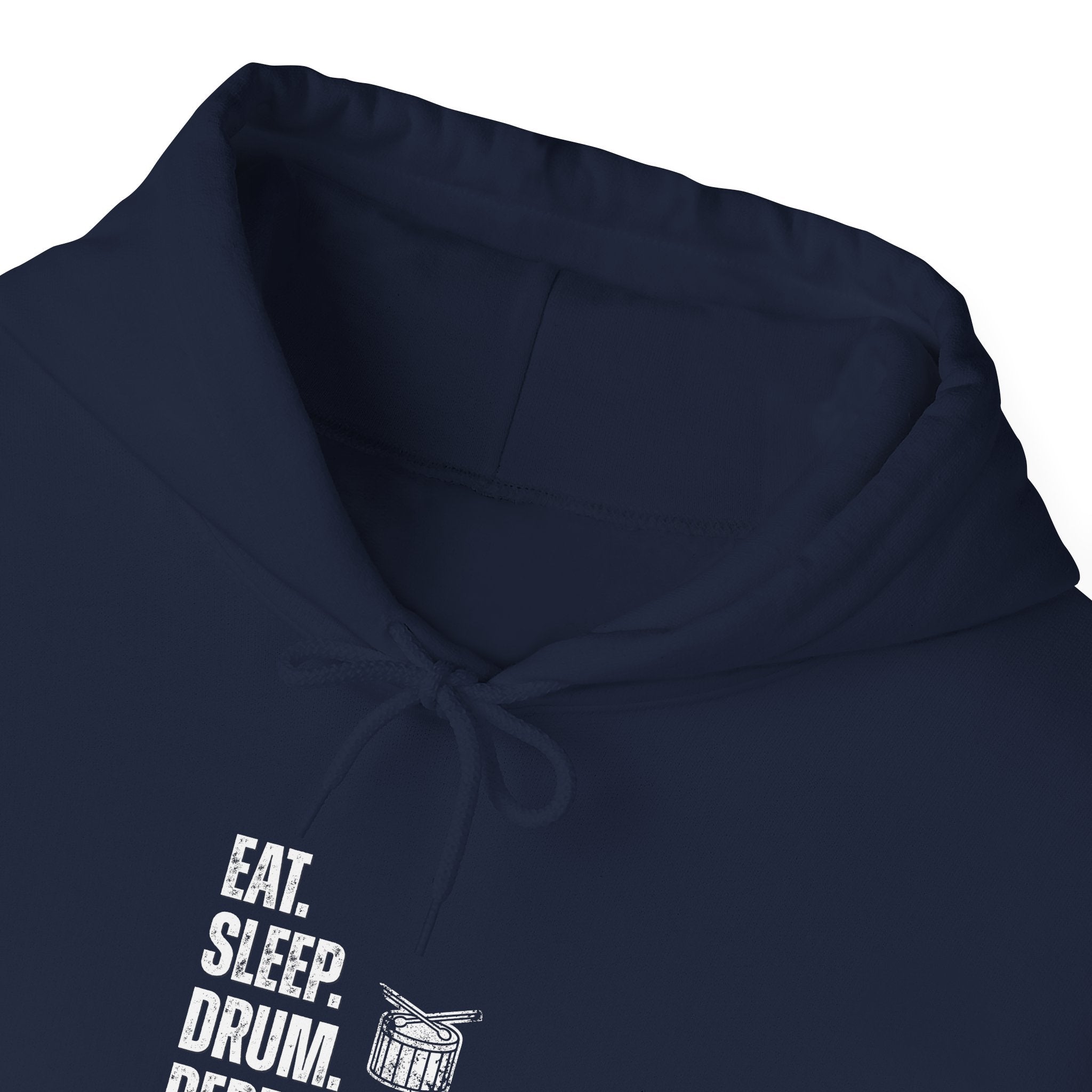 Eat Sleep Drum Repeat Hoodie - Drummer Sweatshirt