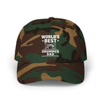 World's Best Drummer Dad Hat - Drumming Gift for Dad, Drummer Father's Day Cap