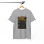 Drummer Nutritional Facts T-Shirt – Drummer Gift Shirt, Percussion Player Tee