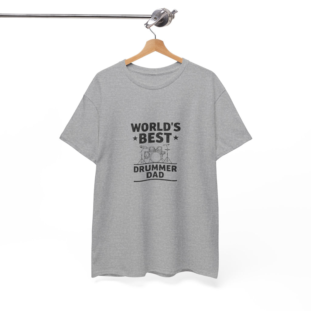 World's Best Drummer Dad T-Shirt - Drumming Gift for Dad