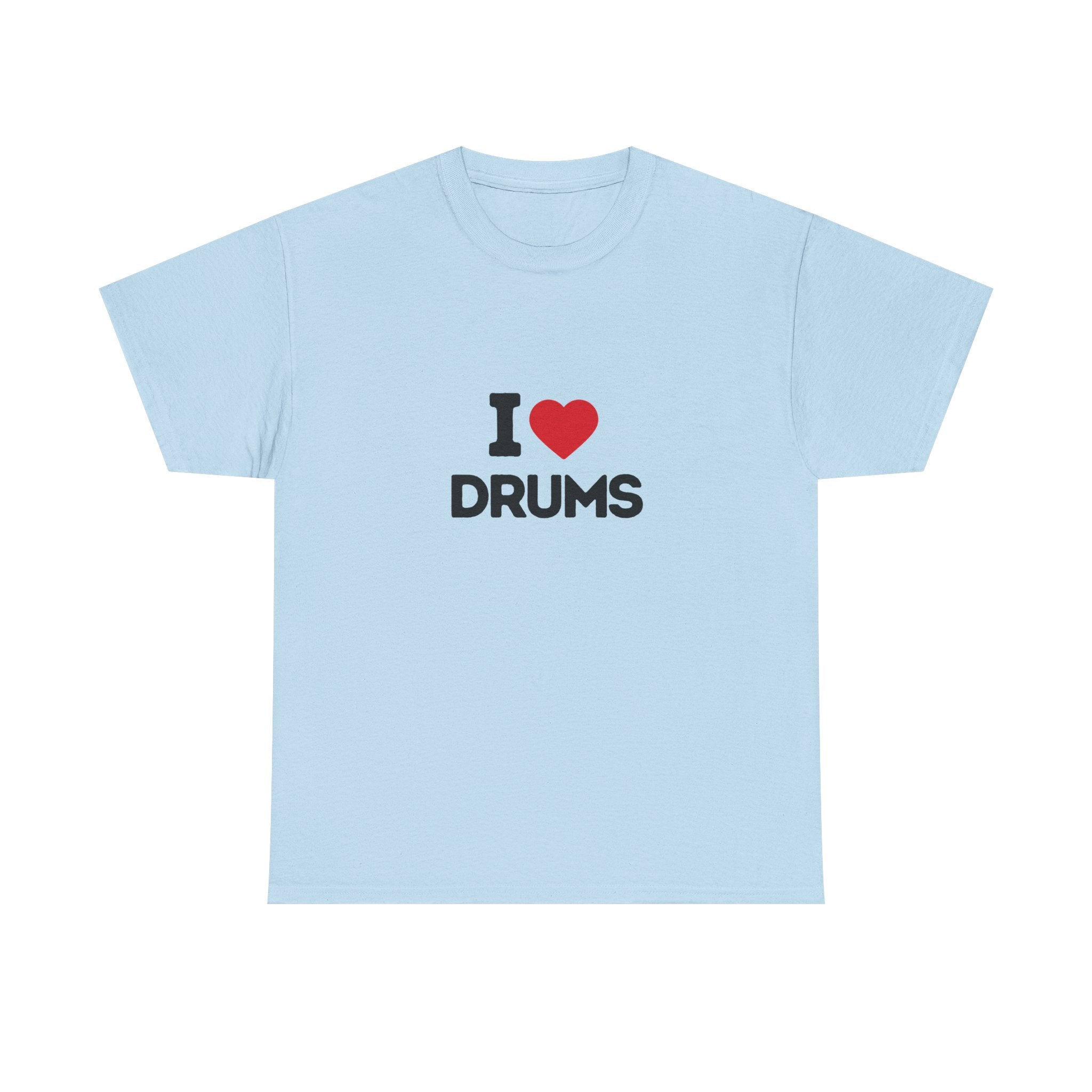 I Heart Drums T-Shirt, Funny Drummer Gift Shirt, Drumming Lover Tee, Gift for Drummer, Percussion Music Shirt, Drum Player Gift Idea