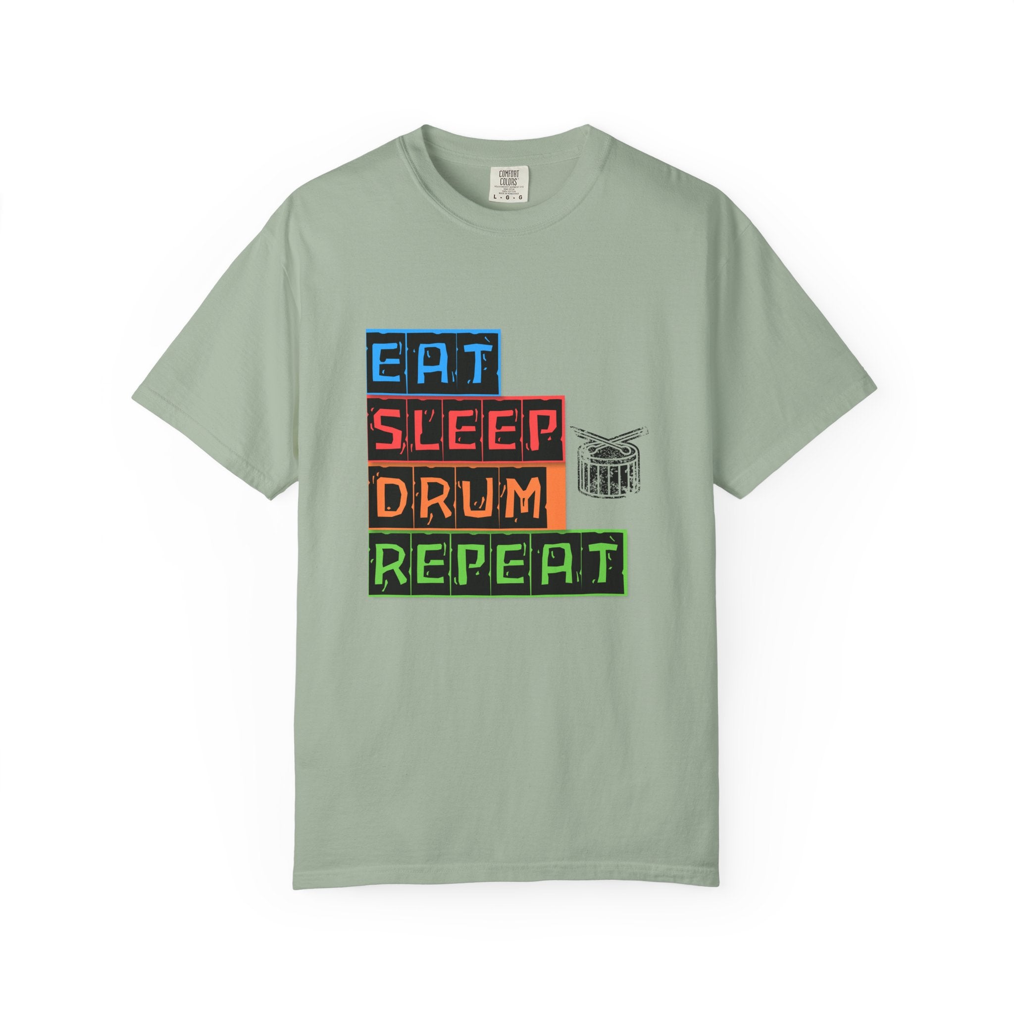 Eat Sleep Drum Repeat T-Shirt - Drummer Graphic Tee