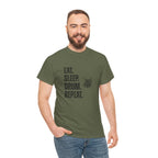 Eat Sleep Drum Repeat T-Shirt - Drummer Graphic Tee