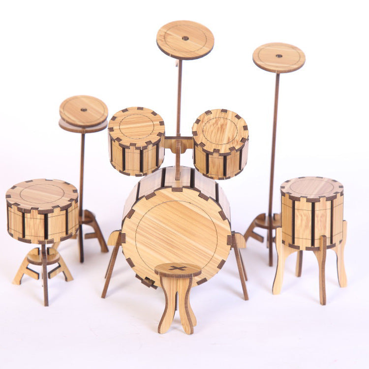 3D Musical Instrument Puzzle – Creative Wooden Model Kit