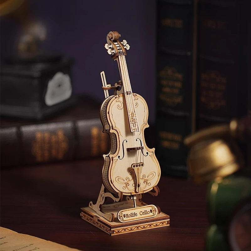3D Musical Instrument Puzzle – Creative Wooden Model Kit