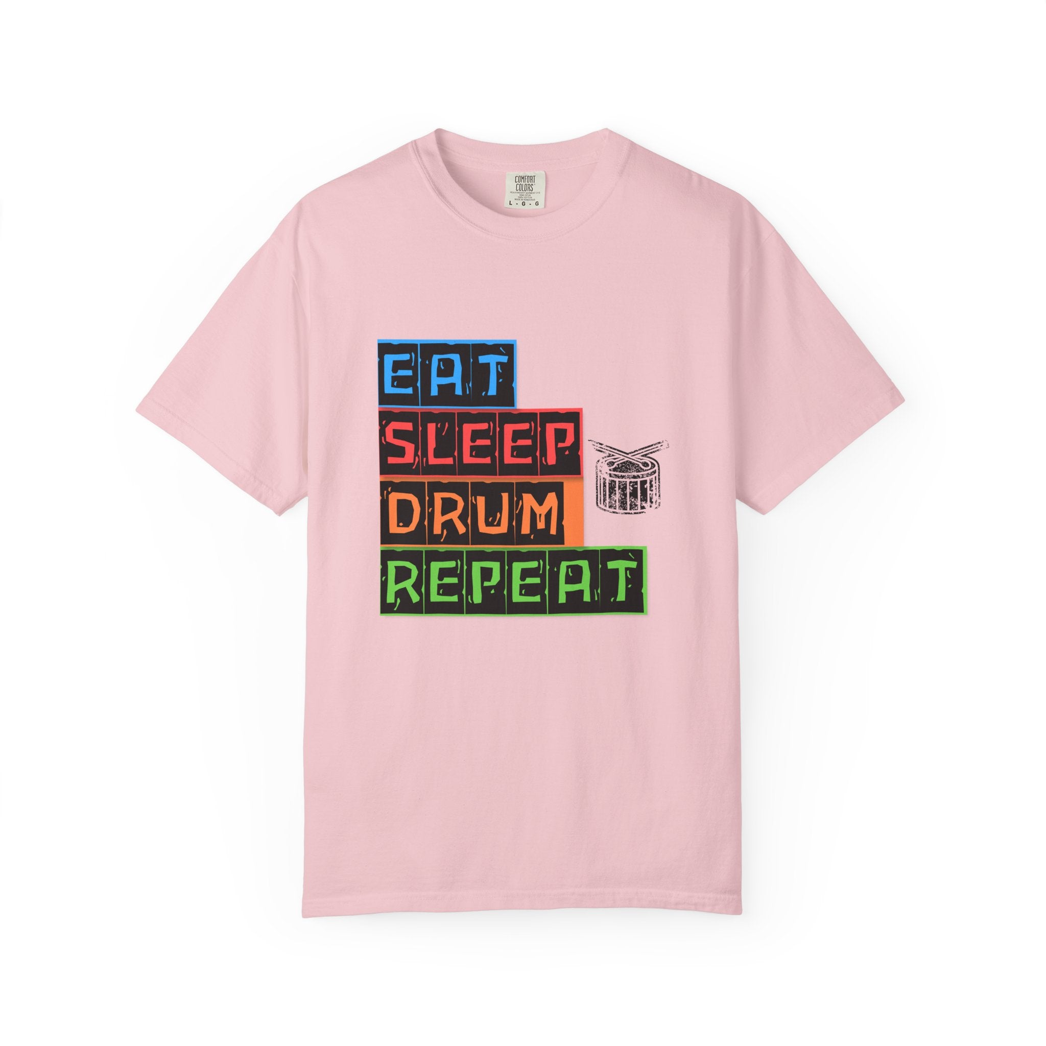 Eat Sleep Drum Repeat T-Shirt - Drummer Graphic Tee