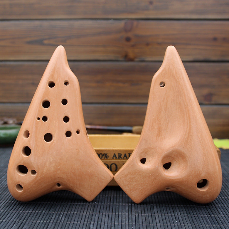 Double-Pipe Ocarina – Alto C Handmade Ceramic