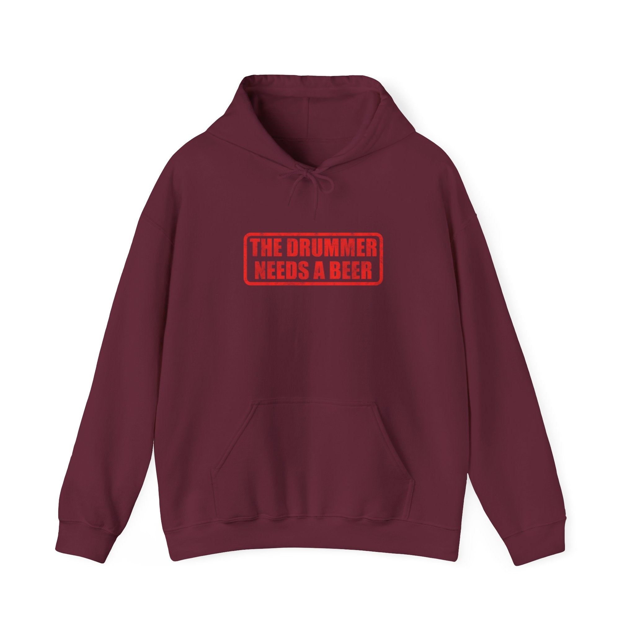 The Drummer Needs A Beer Hoodie - Funny Musician Sweatshirt for Drum Players & Band Gifts