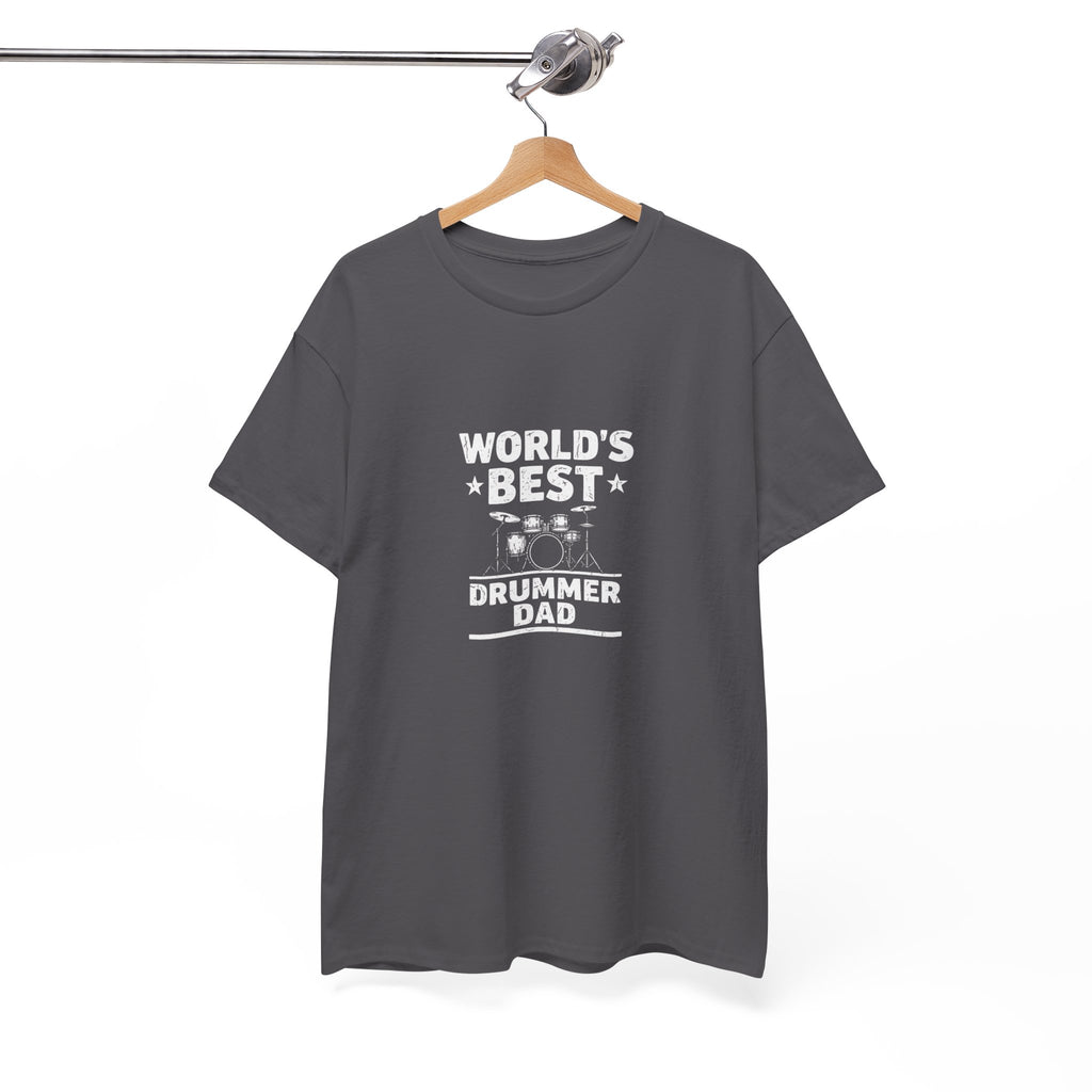 World's Best Drummer Dad T-Shirt - Drumming Gift for Dad