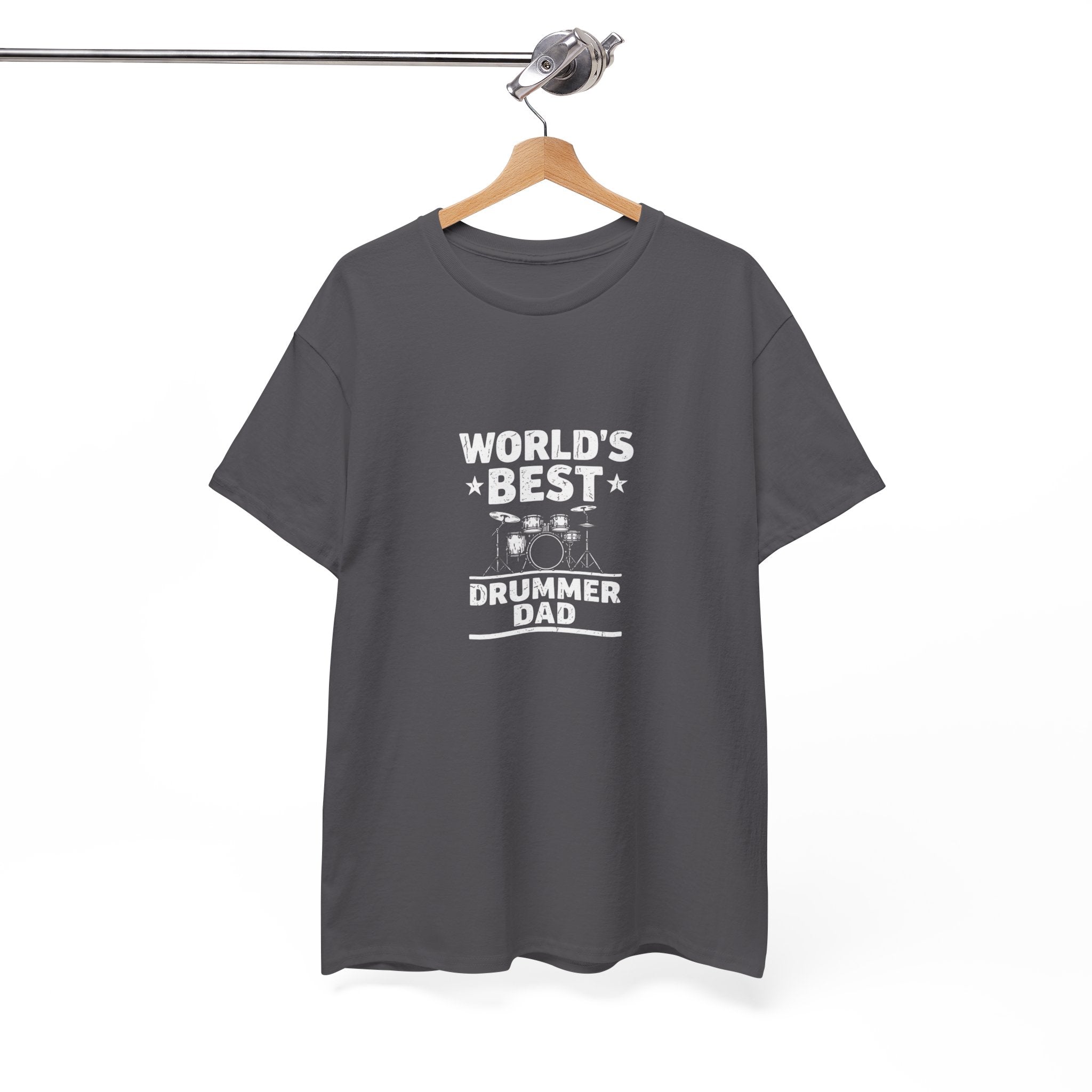 World's Best Drummer Dad T-Shirt - Drumming Gift for Dad