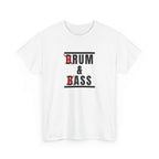 Drum and Bass T-Shirt - Funny Drummer Graphic Tee Rum & Ass Music Shirt