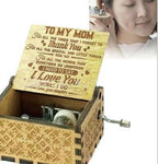 Wooden Hand Crank Music Box – Portable Melody Box