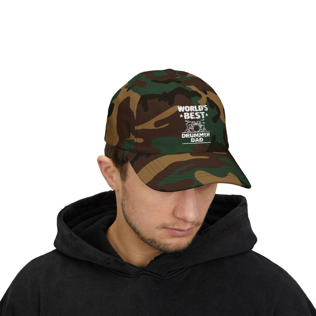World's Best Drummer Dad Hat - Drumming Gift for Dad, Drummer Father's Day Cap