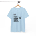 Eat Sleep Drum Repeat T-Shirt - Drummer Graphic Tee
