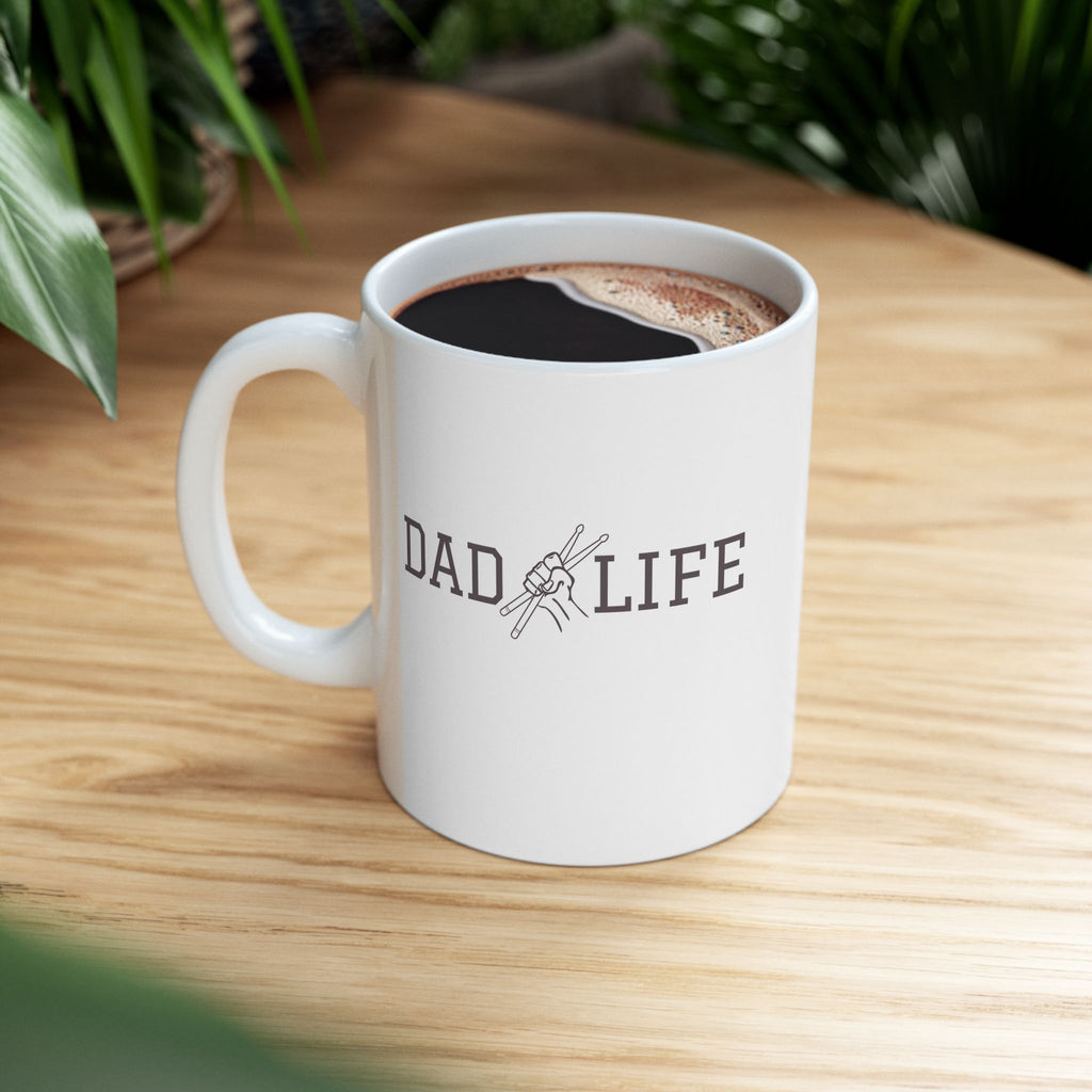 Dad Life Drummer Mug – Drumming Dad Coffee Mug Gift