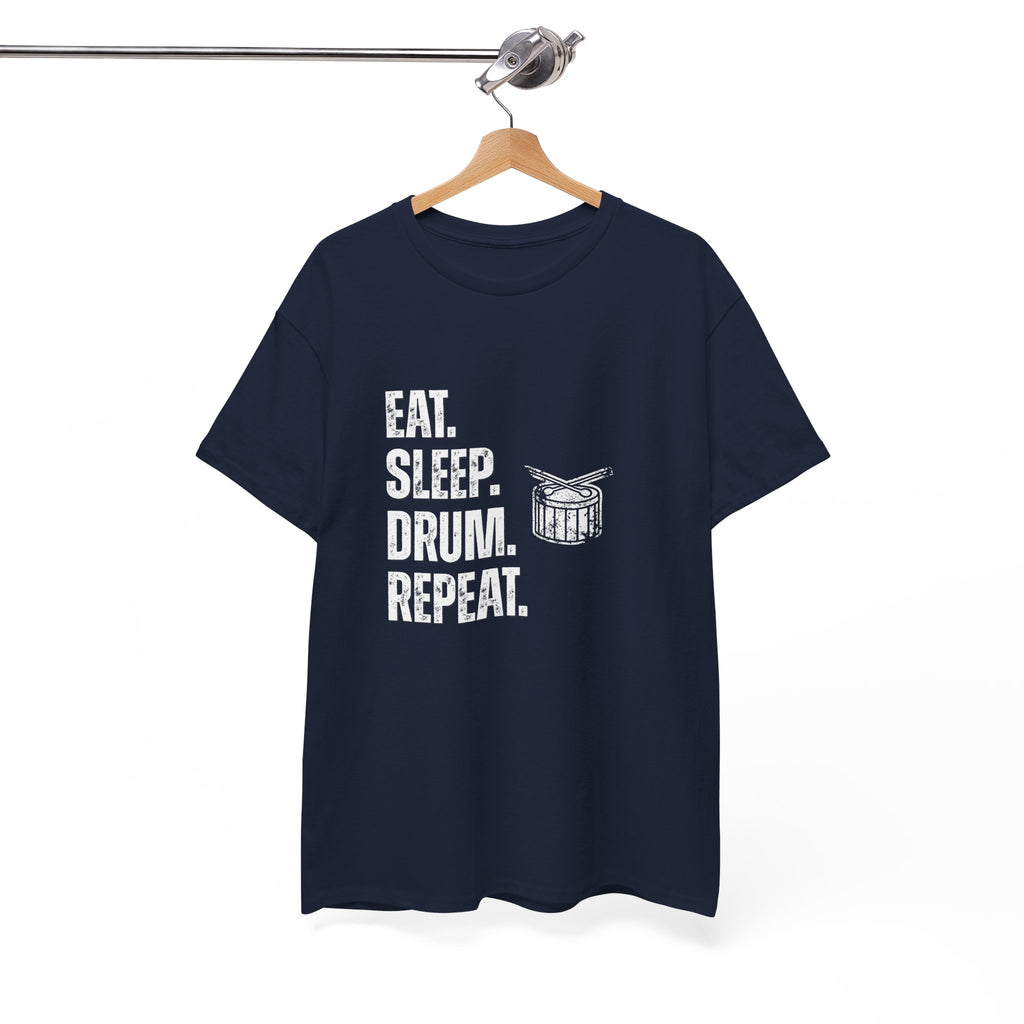 Eat Sleep Drum Repeat T-Shirt - Drummer Graphic Tee
